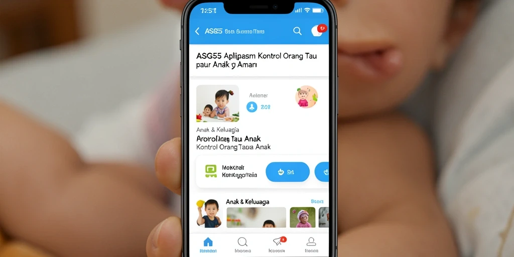 Tampilan antarmuka pengguna ASG55 yang intuitif dan ramah keluarga.