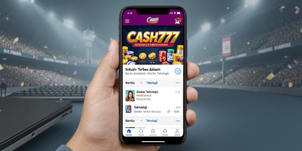 Tampilan antarmuka CASH777 yang modern dan user-friendly.