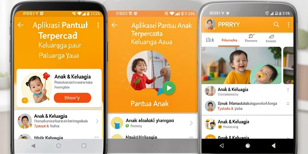 Tampilan antarmuka PPRRYY untuk memantau anak dengan fitur intuitif.
