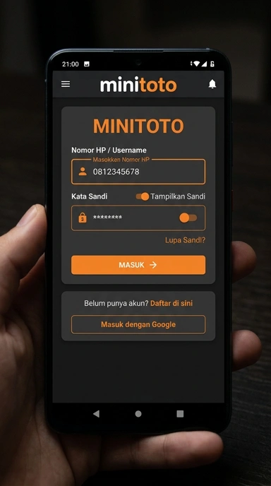 Masuk Akun Minitoto untuk Pengguna Android